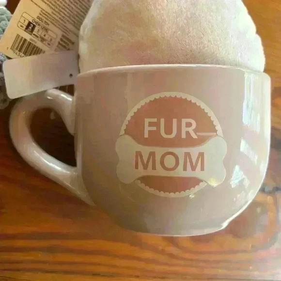 Mother's Day Dog/Animal Squeaky Toy And Mug For Mom Pink And Gray - Picture 2 of 5